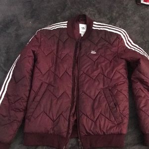 Used Quilted Adidas Down Jacket Sz S